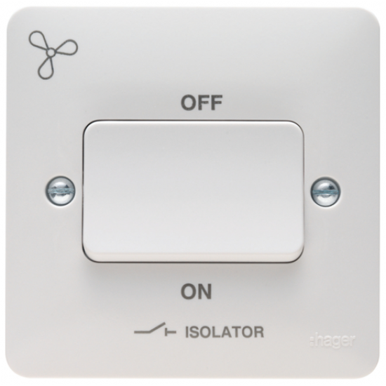 HAGER FAN ISOLATOR SWITCH